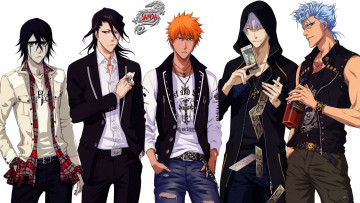 Картинка аниме bleach парнишки блич