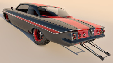 Картинка автомобили 3д coupe 1961 chevrolet impala