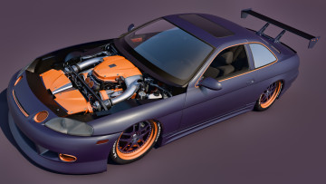 Картинка автомобили 3д sc300 lexus 1997