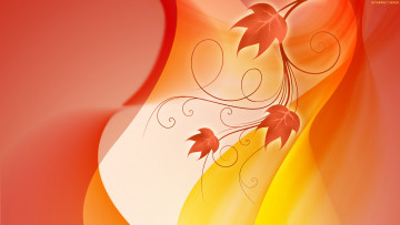 Картинка векторная+графика листья