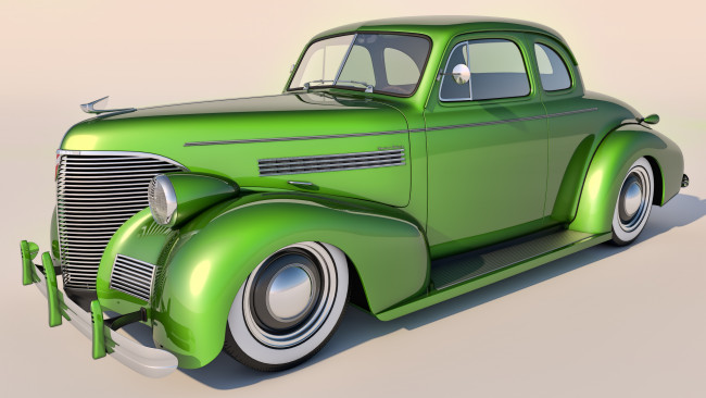 Обои картинки фото автомобили, 3д, 1939, chevrolet, coupe