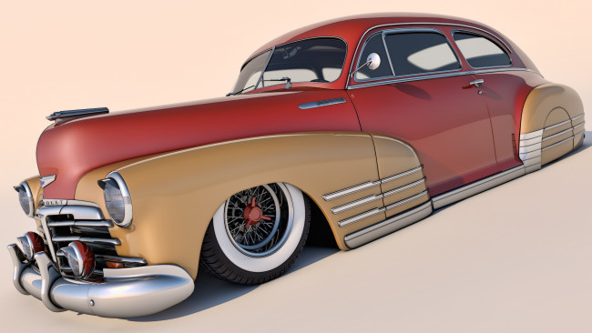 Обои картинки фото автомобили, 3д, 1948, chevrolet, fleetline