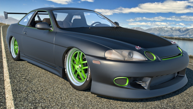 Обои картинки фото автомобили, 3д, 1997, sc300, lexus