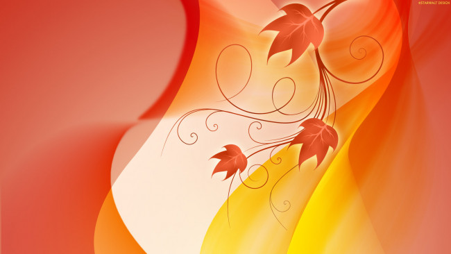 Обои картинки фото векторная графика, листья