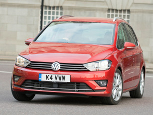 обоя автомобили, volkswagen, красный, 2014г, sv, golf