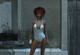 Картинка 3д+графика люди+ people фон взгляд девушка