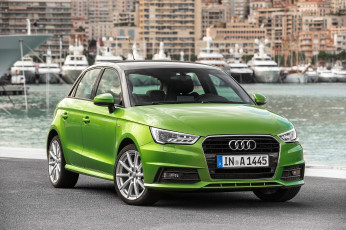 Картинка автомобили audi 2014г s line sportback a1 зеленый 8x tdi