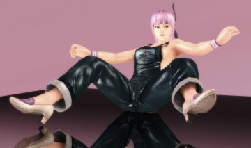 Картинка 3д+графика аниме+ anime девушка поза фон взгляд