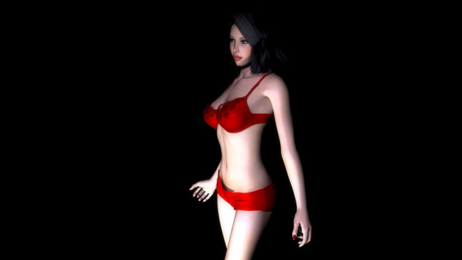 Обои картинки фото 3д графика, люди , people, фон, взгляд, девушка