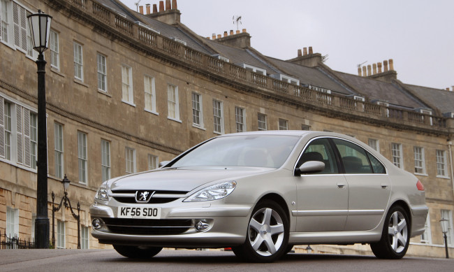 Обои картинки фото автомобили, peugeot, светлый, uk-spec, 607