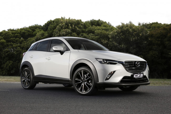 Обои картинки фото автомобили, mazda, светлый, 2015г, au-spec, cx-3