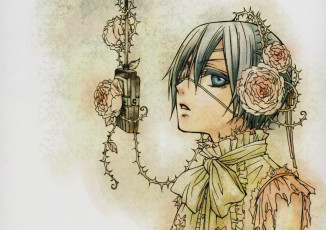 Картинка аниме kuroshitsuji арт сиэль