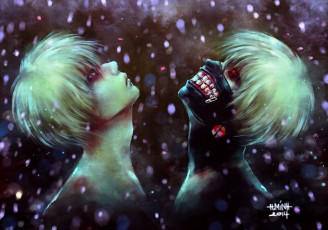 Картинка аниме tokyo+ghoul токийский гуль канеки кен арт
