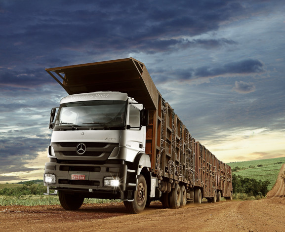 Обои картинки фото автомобили, mercedes trucks, axor, mercedes-benz, 3344