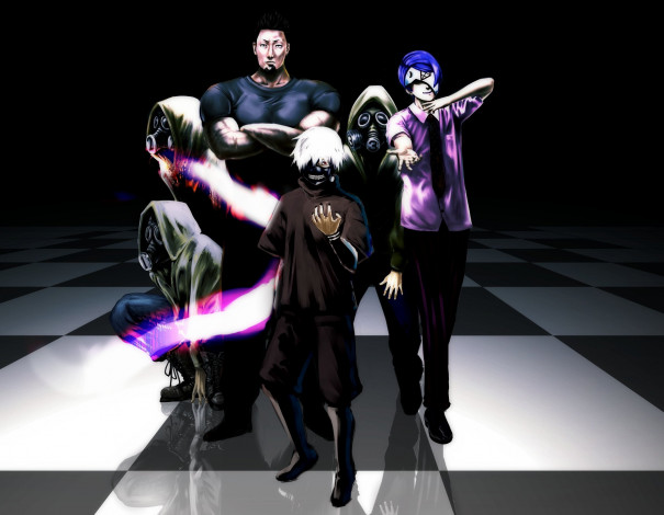 Обои картинки фото аниме, tokyo ghoul, токийский, гуль, арт