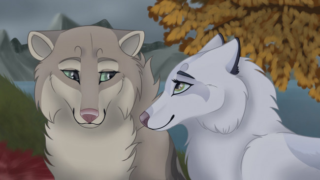 Обои картинки фото рисованное, животные,  собаки, взгляд, фон, собаки