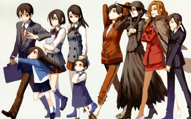 Обои картинки фото аниме, unknown,  другое, парни, девушки, арт