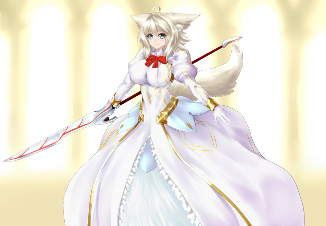 Обои картинки фото n r r r, аниме, оружие,  техника,  технологии, арт, девушка, ушки