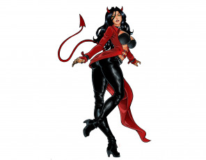 Картинка рисованное комиксы взгляд фон девушка существо