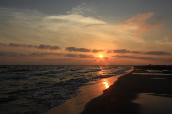 Картинка природа восходы закаты река лес