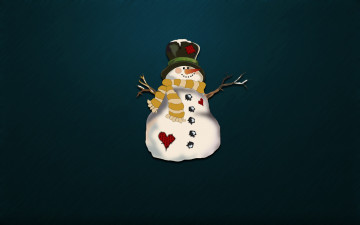 Картинка праздничные векторная+графика+ новый+год праздник фон минимализм снеговик снег настроение новый год