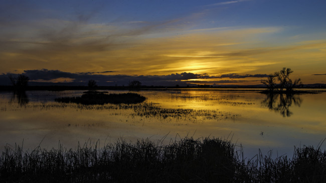 Обои картинки фото природа, восходы, закаты, простор