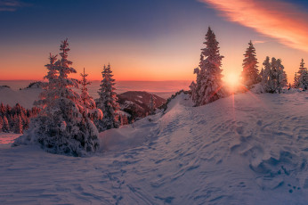 Картинка природа зима простор