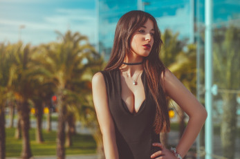 обоя девушка, девушки, -unsort , брюнетки, темноволосые, gina, blanch, модель