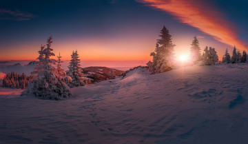 Картинка природа зима простор