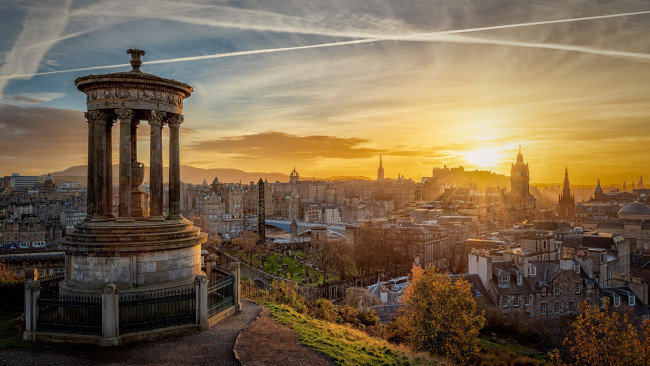 Обои картинки фото edinburgh, города, эдинбург , шотландия, простор