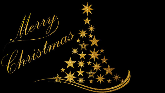 Обои картинки фото праздничные, векторная графика , новый год, фон, звезды, снежинки, елка