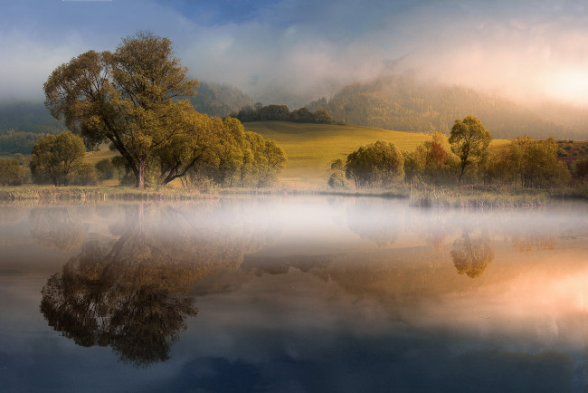 Обои картинки фото природа, восходы, закаты, простор