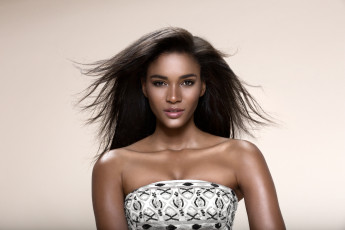 Картинка leila+lopes девушки лицо портрет взгляд причёска макияж поза брюнетка красотка актриса мулатка девушка leila lopes