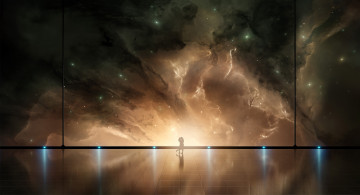 Картинка фэнтези иные+миры +иные+времена фон мужчина зал девушка