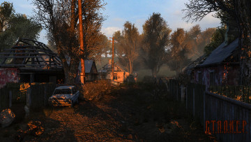 Картинка лагерь+новичков видео+игры лагерь новичков кордон сталкер stalker утро зона отчуждения деревня дома