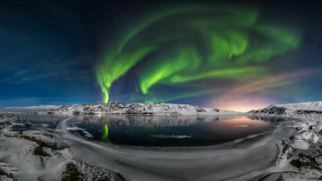 обоя природа, северное сияние, простор