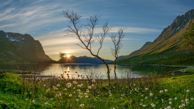 Обои картинки фото природа, восходы, закаты, простор