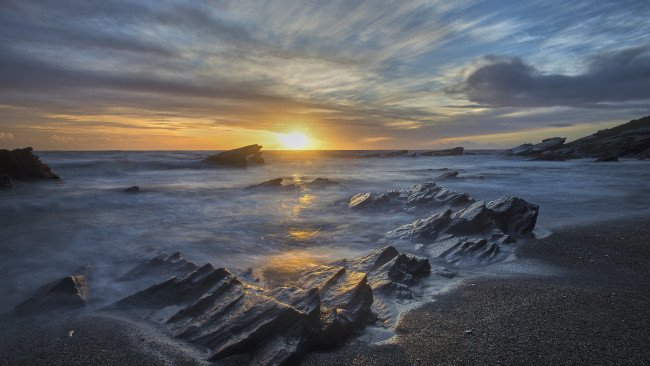 Обои картинки фото природа, восходы, закаты, простор