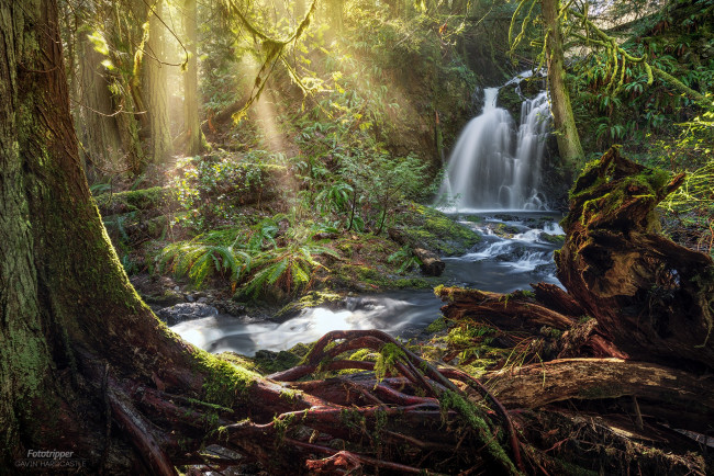 Обои картинки фото природа, водопады, простор