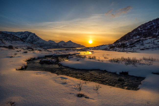 Обои картинки фото природа, восходы, закаты, простор