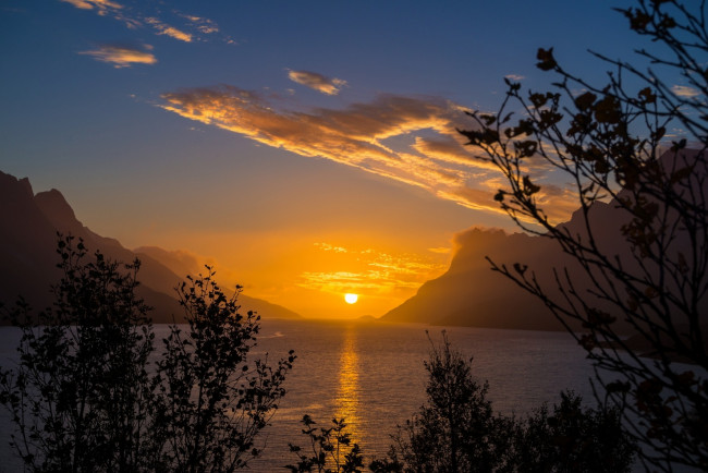 Обои картинки фото природа, восходы, закаты, простор