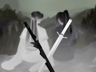 Картинка сюэ+ян+и+сяо+синчень аниме mo+dao+zu+shi сяо синчень сюэ ян мечи