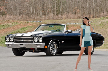 Картинка девушки eve+sweet автомобиль платье мини