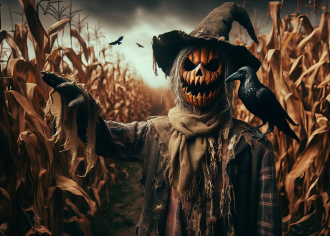 Обои картинки фото праздничные, хэллоуин, пугало