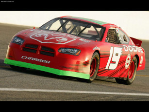 обоя dodge, charger, race, car, 2005, спорт, nascar