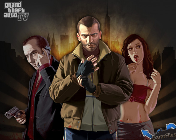 Обои картинки фото gta, iv, видео, игры, grand, theft, auto