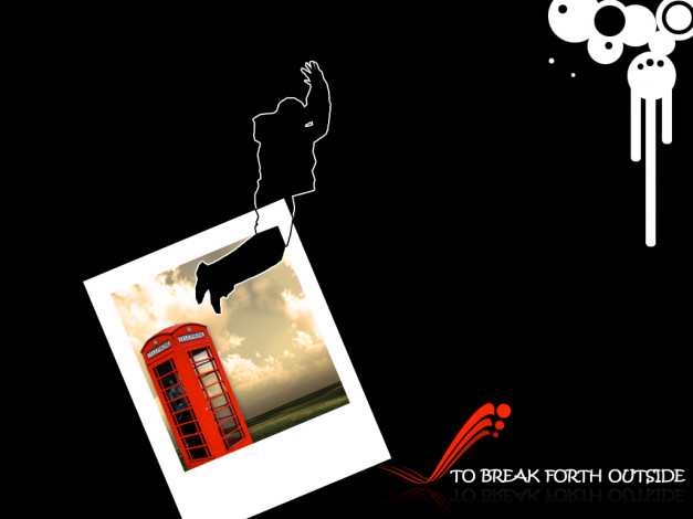 Обои картинки фото вырваться, наружу, векторная, графика