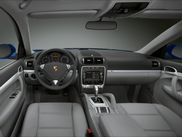 Обои картинки фото cayenne, автомобили, спидометры, торпедо