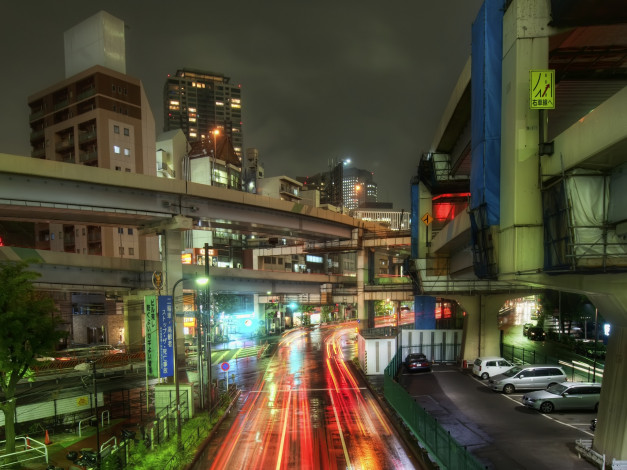 Обои картинки фото города, огни, ночного