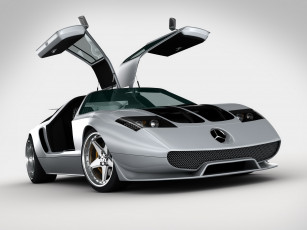 Картинка gwa mercedes benz ciento once автомобили 3д gullwing doors